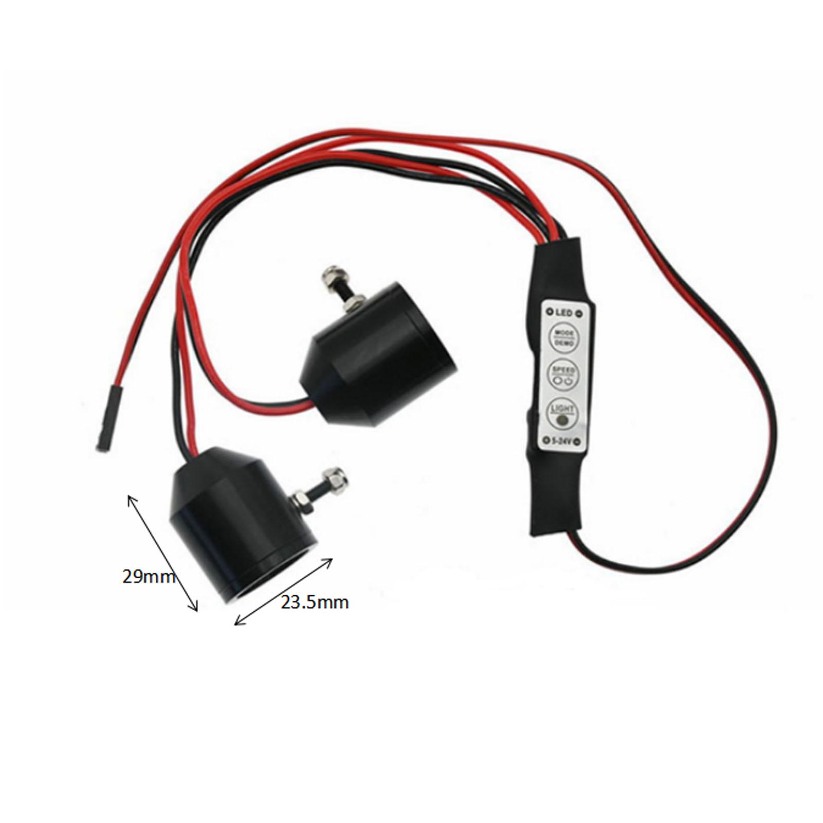 

RC Car Headlight 3W Bright Light 8 Dynamic Modes Fit For Model Car Modification With Controllable Light Switch