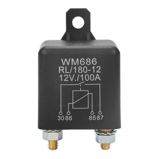 Wm686 100A Rl/180 12V Dc Dust-Proof Automotive Fused Car Starter Relay Accessory