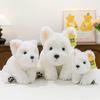 Party Style West Highland Dog Dog Doll Cute Puppy Plush Toy Sleeping Doll Throw Pillow Children's Gift Doll