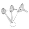 3PCS Small Funnels Stainless Steel Multifunctional Mini Filling Funnel Kit for Transferring Essential Oils Liquid Fluid