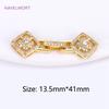 18K Gold Plated Pearl Clasp Connector,Clasps For Jewelry,Brass Fasteners Lock Clasp Accessories DIY Jewelry Making Supplies
