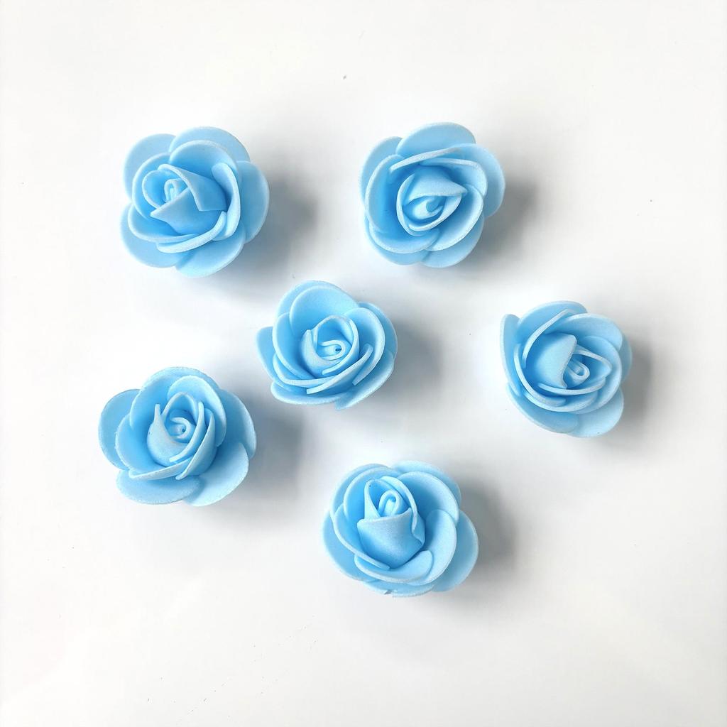 Trandafiri din spumă PE de 3,5 cm, 200 buc, Demontabili pentru Ursuleți din Spumă, Coroane și Decorațiuni