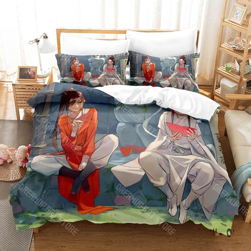Heaven Official's Blessing Tian Guan Ci Fu Bedding Set for Boys Girls Duvet Cover Twin Queen King Full Single Double Sizes