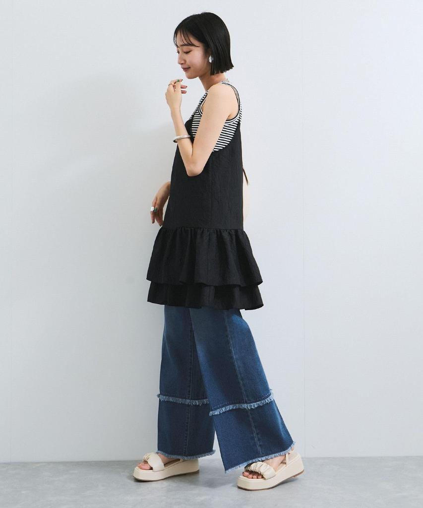 Fringe Flare Denim Blue S [BIS] (45)