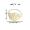 Original Design Natural Pearl and Crystal Adjustable Woven Ring for Women - High-End Feel Index or Tail Finger Ring