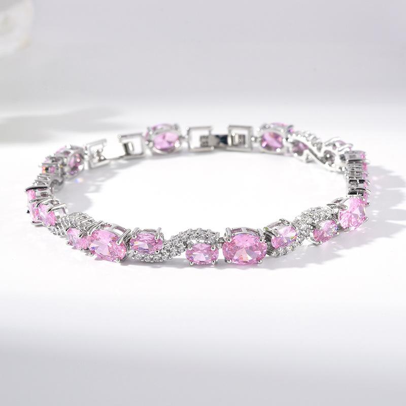 Inlaid Round Zircon Temperament Exquisite Bracelet Jewelry