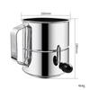 Clumps Break Up Stainless Steel Flour Strainer Stainless Steel Flour Strainer Rotating Mixing Ring Capacity Features
