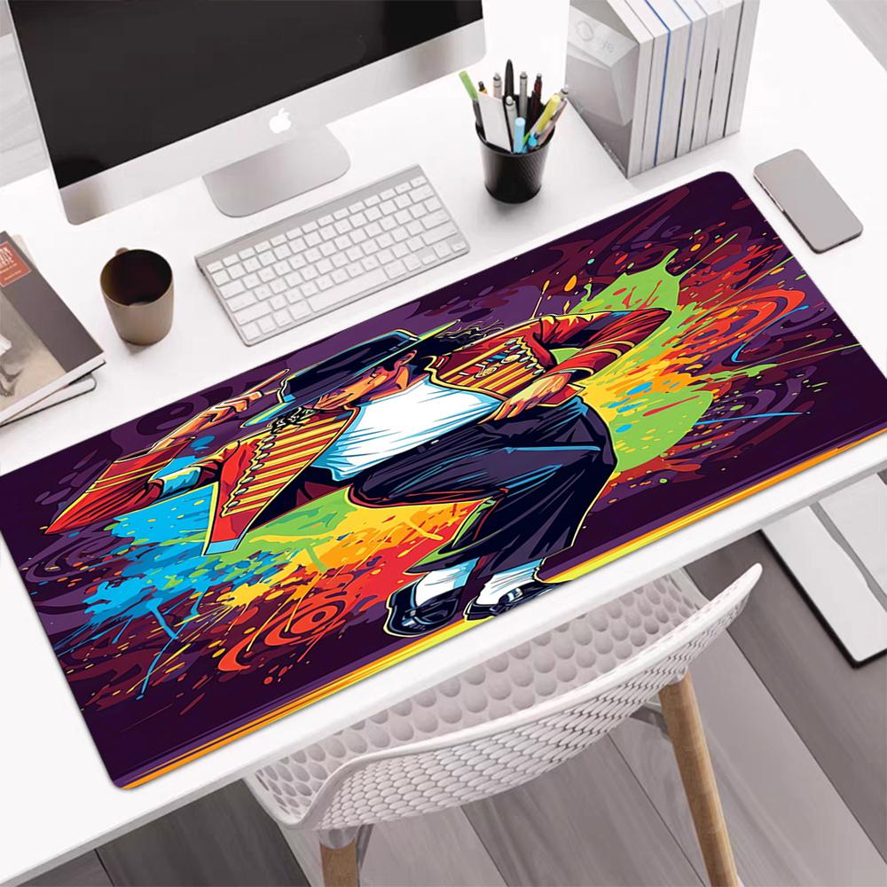 Michael Jackson Theme Mouse Pad, Non Slip Rubber Base, Multifunctional Office & Home Decor, Perfect for Workspace Personalization.
