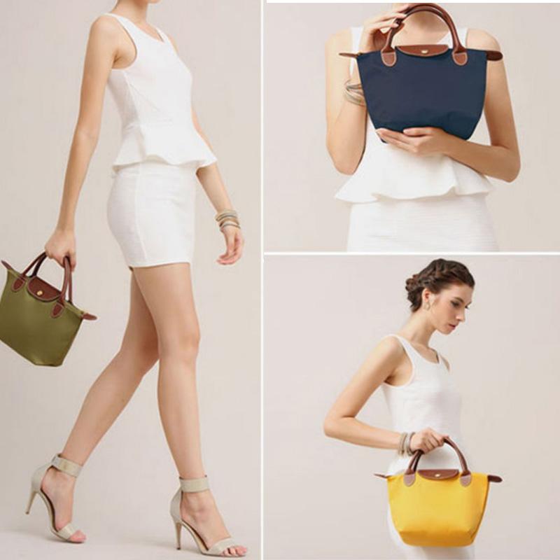 Yeni Naylon Plaj Çantası Moda Bayan Çanta Tote Oxford Omuz Çantaları Kadın Su Geçirmez Köfte Katlanır Alışveriş Çantası 2024