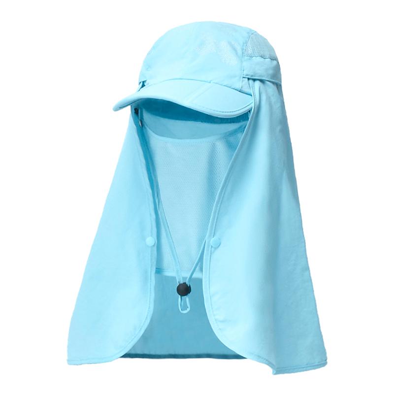 Foldable Quick Drying Waterproof 360° Visor Hat Baseball Cap Shawl Sun Hats Outdoor Unisex Summer Dual Use Cap