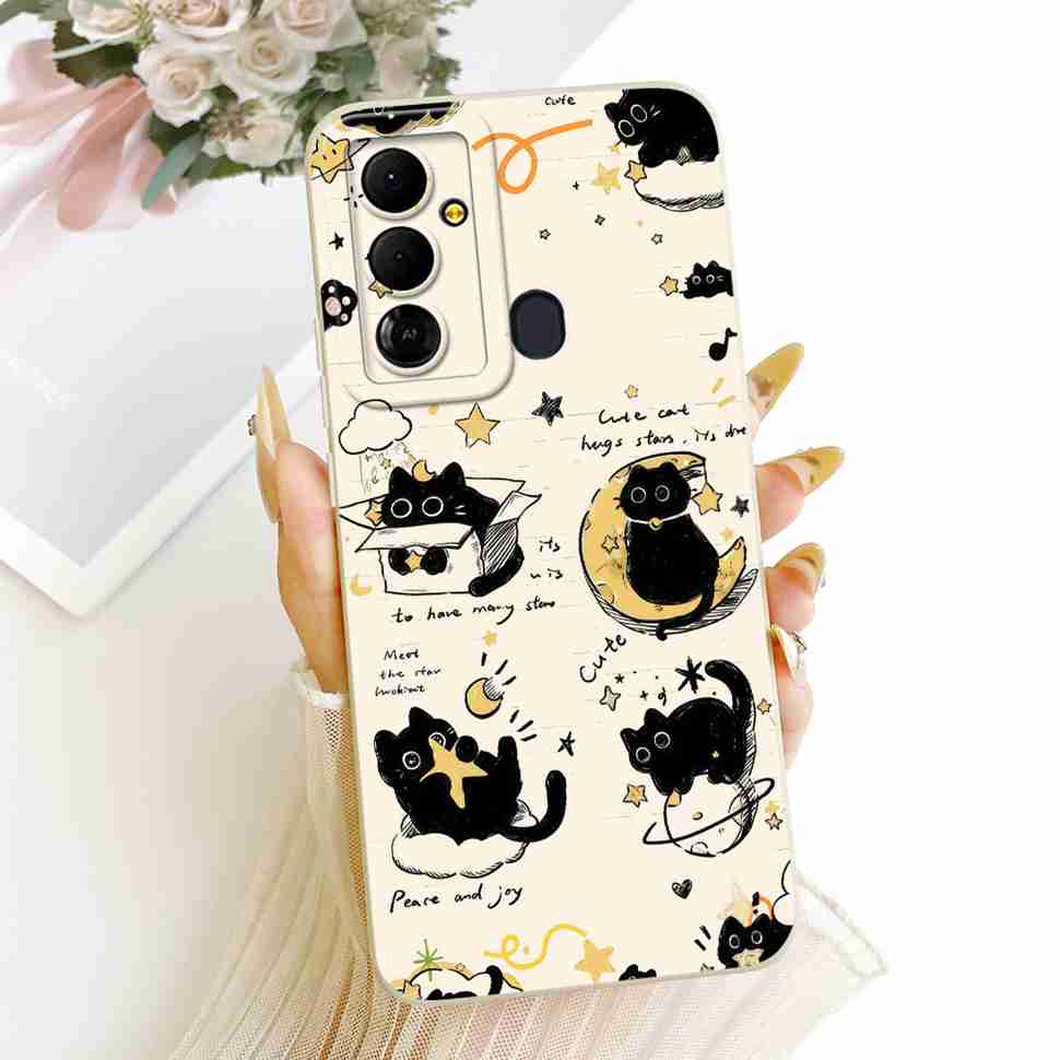 For Tecno Pop 6 Go BE6j Case Simple Style Silicone Shockproof Back Cover Coque For Tecno Pop6 Go POP 6 GO Phone Bumper Shell