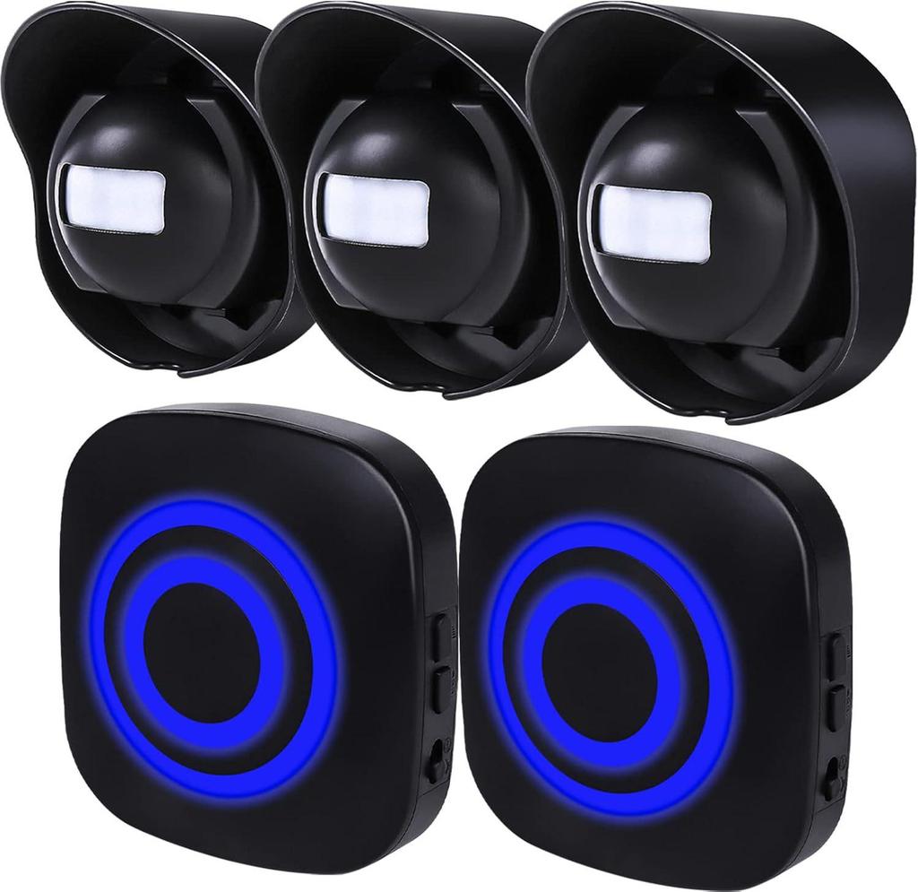 Wireless Waterproof Infrared Sensor Doorbell with Elderly Pager and FCC-ID Certified Home Driveway Alarm