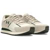 Under Armour Essential Runner White Quartz Forest Green Men Sneakers Cream Stone 3028408-106