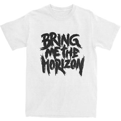 Bring My Horizon T-Shirt BMTH Music T-Shirt Short Sleeve Y2K Fun Top Summer Cotton Crew Neck Extra Large Harajuku