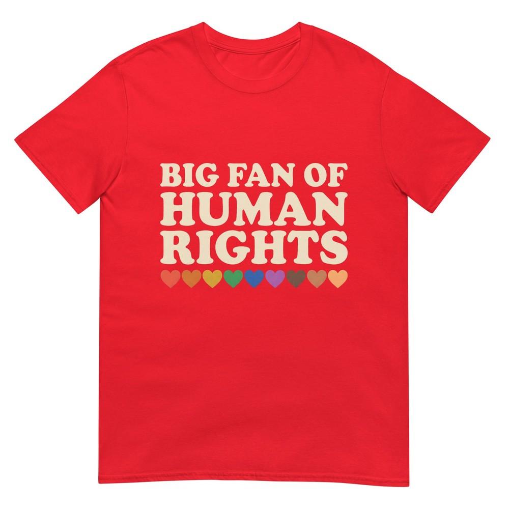 Big Fan Of Huunisex Rights Retro Protest Tshirt S