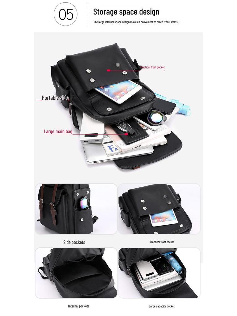 Large Capacity Waterproof Fashion Backpack for Men and Women - Travel & Laptop Shoulder Bag