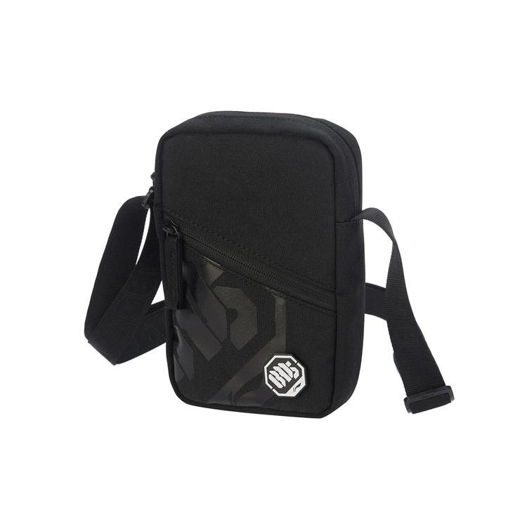 

New LiNing Fabric Shoulder Bag Crossbody Bag Regular Unisex Black ABDR250-1 11.9*4.1*18.5CM