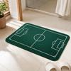 Tappetino da Campo da Calcio, Tappetino da Bagno con Erba Verde, Tappetino Antiscivolo Assorbente Lavabile per Ingresso Camera da Letto Cucina