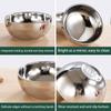 New Stainless Steel Threaded Rice Bowl Dough Round Soup Double Layer Insulated Ramen Bowls Home Tableware Kitchen Accessories