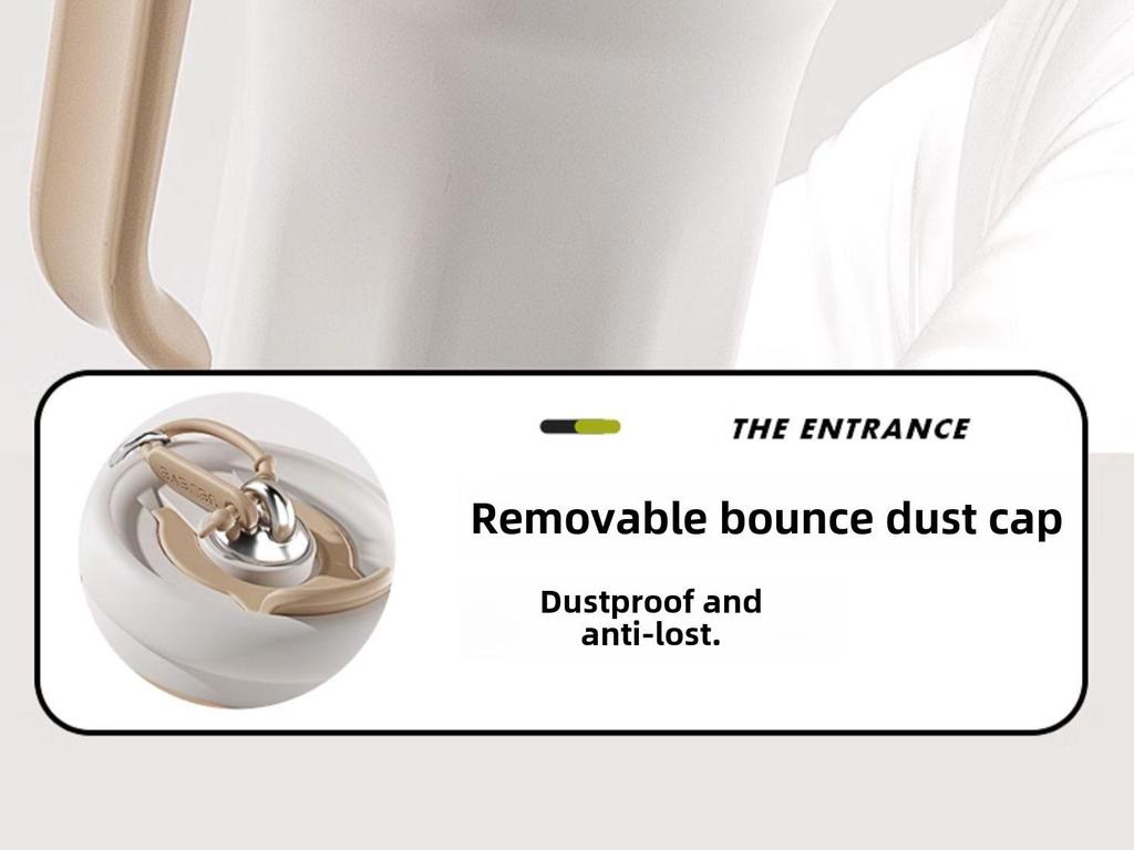 High-Capacity 316 Stainless Steel Thermos Cup with Straw for Outdoor Use