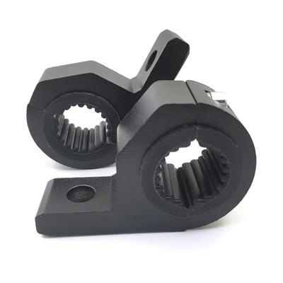 2X Aluminum Car SUV Fog Lamp Clamp 25-30MM 1-1.2" Motorcycle Turn Signal Indicator Bracket Truck Fork Holder Mount