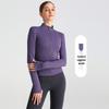 Cardigan Corto da Donna a Manica Lunga con Collo Alto e Vestibilità Slim - Perfetto per Yoga Autunnale, Corsa e Fitness