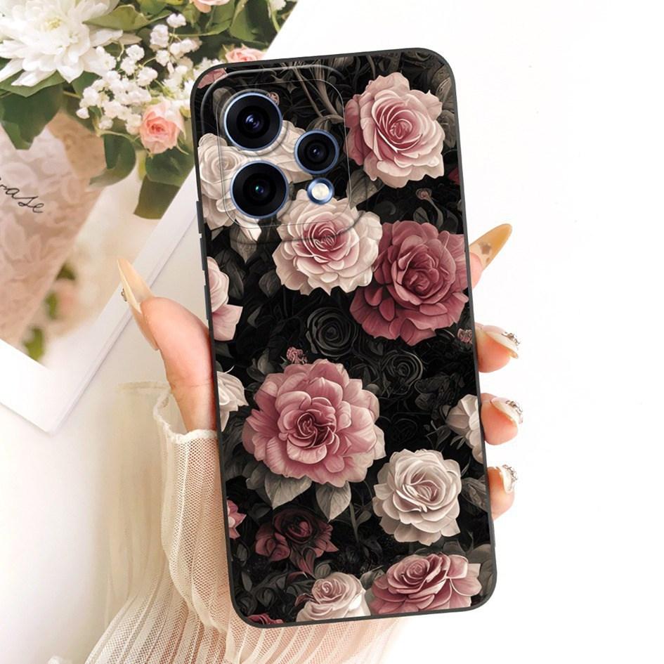 For OPPO Reno 15 5G Case Reno 15 Pro Cover CPH2813 CPH2825 New Stylish Flower Soft Silicone Phone Case For OPPO Reno15 15c Shell