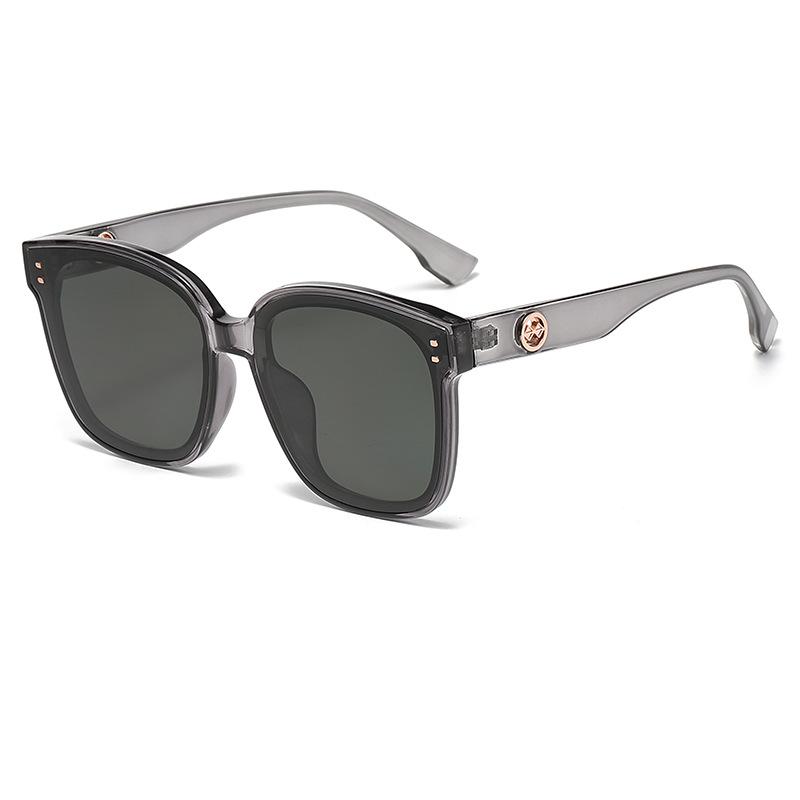 New Large Rim Sunglasses Women's Uv Protection High Sense Sun Glasses Internet Influencer Street Snap Nylon Polarized Sunglasses