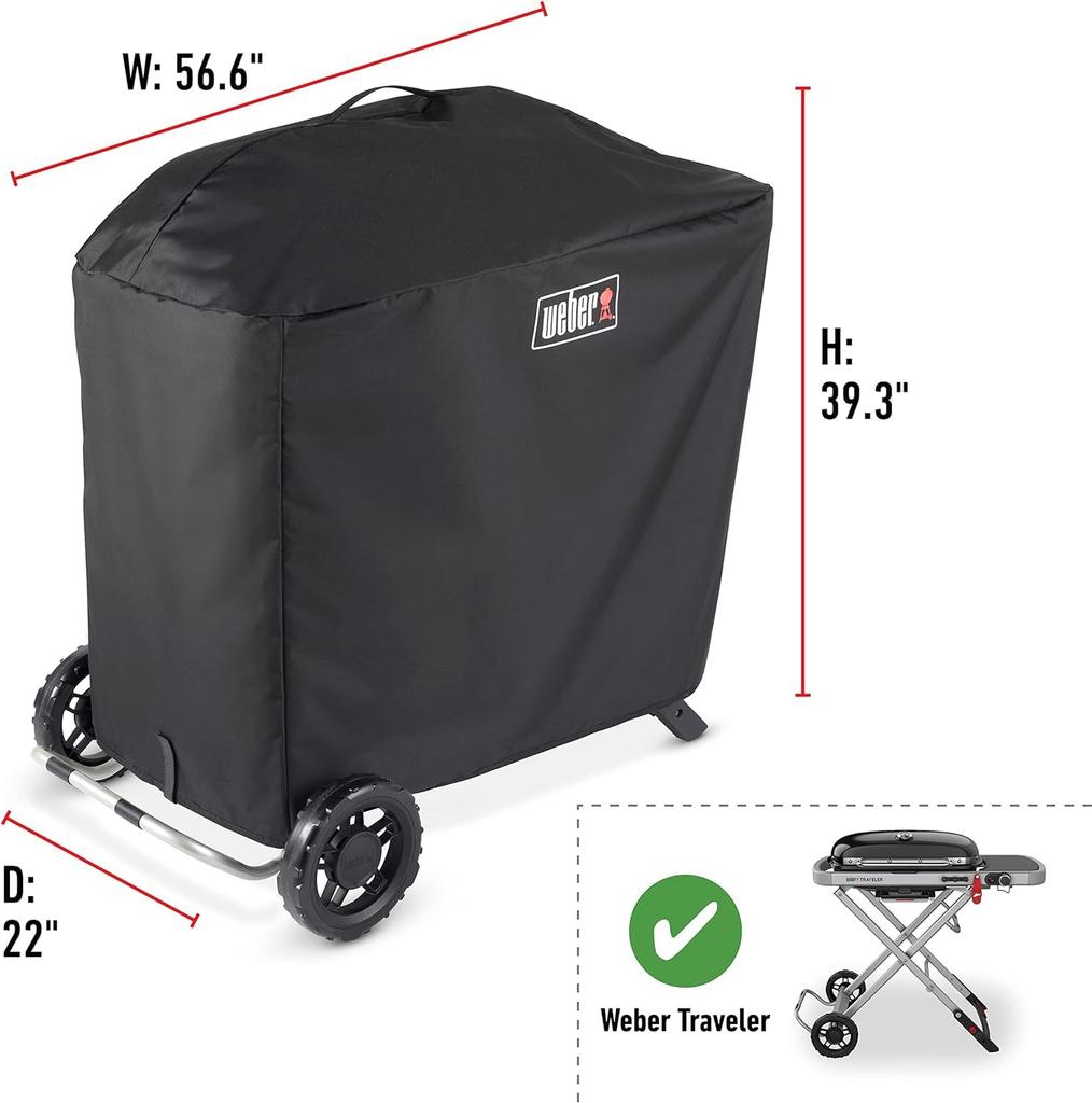 Weber Barbecue Stove BBQ Portable Gas Grill WEBER TRAVELER Exclusive Premium Grill Cover Standing Japanese Product 2 Year 7770 (When Up) [Genuine
