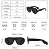 Fashion Irregular Square Sunglasses Outdoor Shades UV400 Retro Purple Men  Sun Glasses Women Travel Party Business Festival Gift