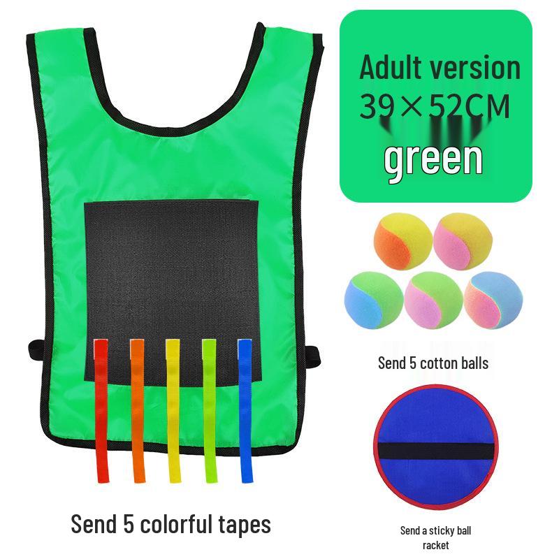 Children's Sticky Ball Dodgeball Vest for Outdoor Parent-Child Games