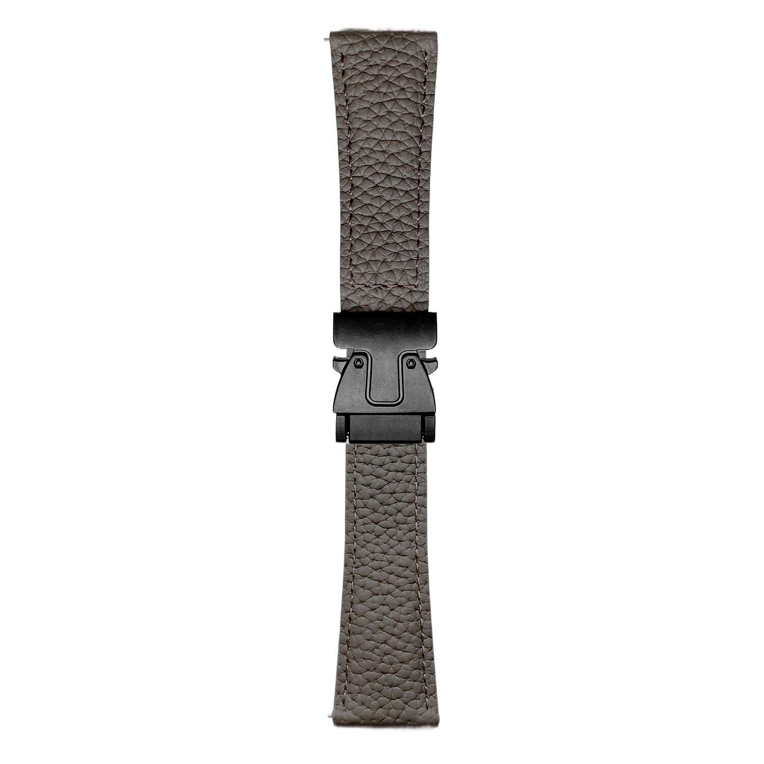 

18mm Genuine Cow Leather Strap for Huawei Watch GT 5 41mm/GT 4 41mm/Garmin Venu 3S Litchi Texture Magnetic Buckle Watch Band G