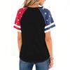 Women's Casual V Neck Short Sleeve Pullover T Shirt Independence Day Graphic Print Top 250 Years Commemorative Design 2026