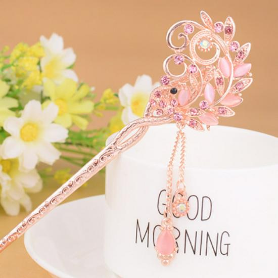 Women's 2026 Spring/Summer Chinese Tassel Alloy Hairpin - Qipao Hair Accessories