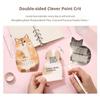 2026 Cartoon Dog Cat Card Insert Desk Calendar Monthly Planner With Wooden Base Desktop Decor For Monthly Schedule Organizer