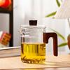 High Temperature Resistant Crescent Glass Fair Cup Large Capacity Tea Leak Integrated Tea Cup with Filter Kung Fu Tea Dispenser
