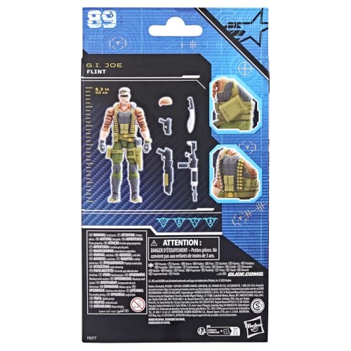 G.I. Joe Classified Series Tiger Force Flint Collectible Action Figure 89 6-Inch Action Figure for Boys & Girls with 6 Accessories