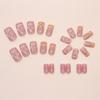 Press On Nail French Tip Square Nail Tips Fake Nail with Designs Artificial Acrylic Nail Full Cover Acrylic False Nail