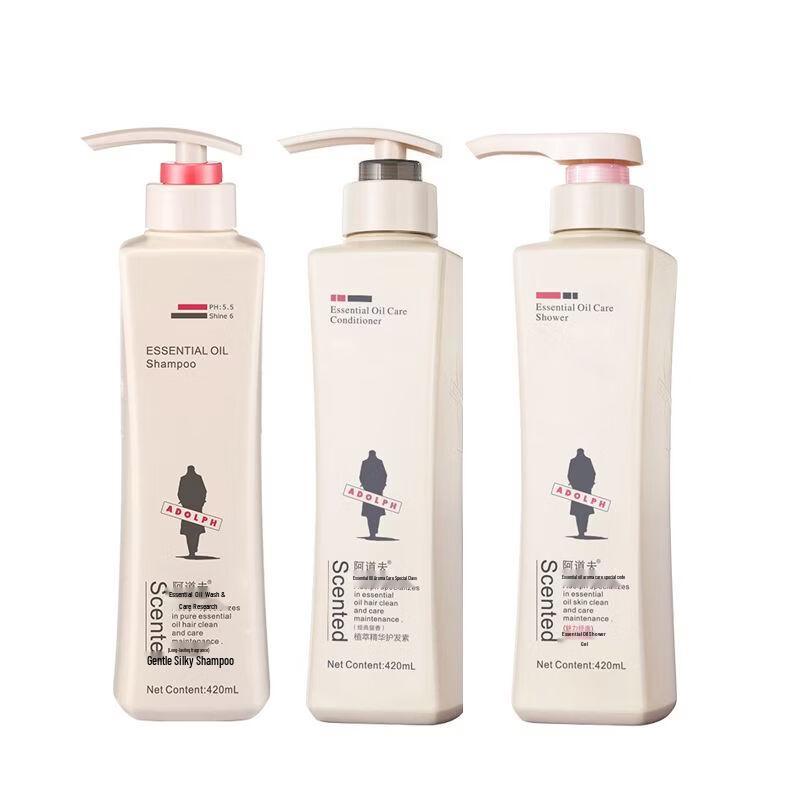 Adolph Essential Oil Light & Smooth Hair & Body Care Set