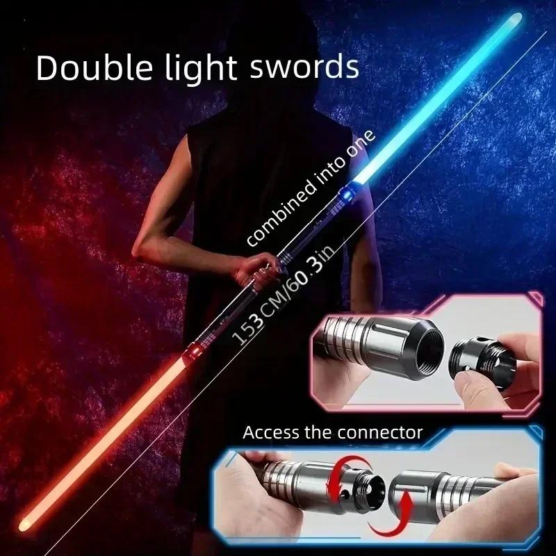 Upgraded Version Gravity Sensing Lightsaber 2 In 7-color Metal Laser Sword Rechargeable Toy Party Glow Swords Txqsaber
