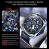 OLEVS New Top Men's Watch Hollow Fully Automatic Mechanical Watch Square Men's High -end Watches