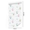 Pastel Balloons in Front of Stars Wallpaper for Living Room and Bedroom 50x1000