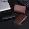 New men's card bag, business RFID automatic card, side push card clip, zipper, magnetic wallet for men