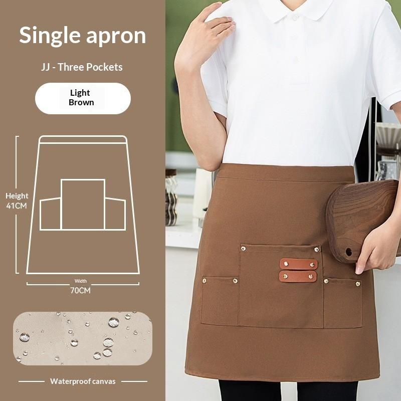 1Pcs Apron Canvas Multi Pocket Neck Proof Kitchen Cooking Baking Barber Gardening Work Apron