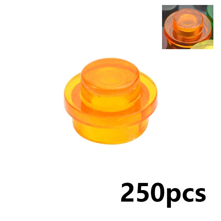 250 ks MOC Skládací dílky 4073 6141 15570 Deska Kulatá 1x1 Bod DIY Stavebnice 1*1 Figurky Lampy Cihličky Hračka pro děti