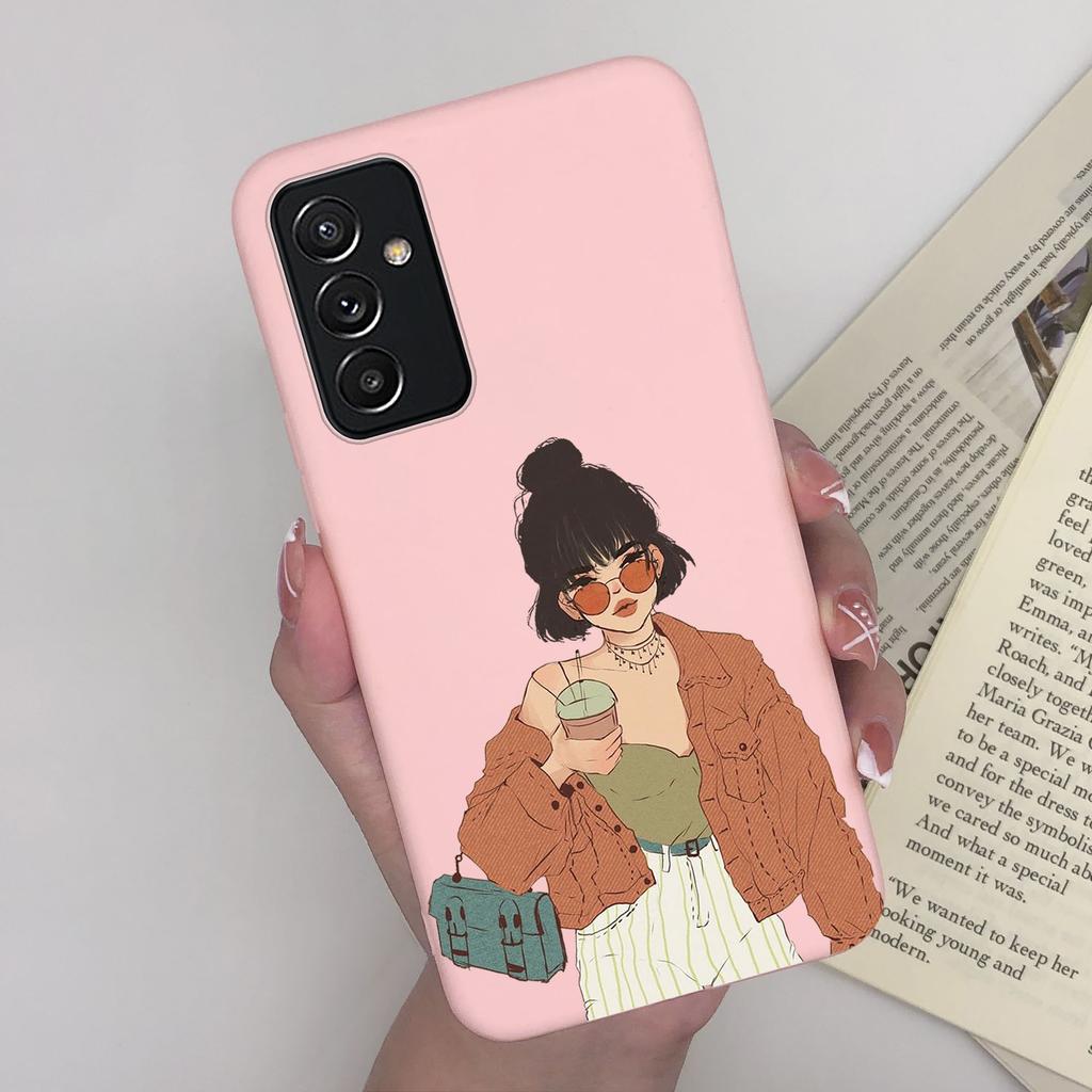 For Samsung A82 Phone Case Butterfly Lavender Matte Cover For Samsung Galaxy A82 A 82 Funda Soft Silicone Shockproof Bumper Capa