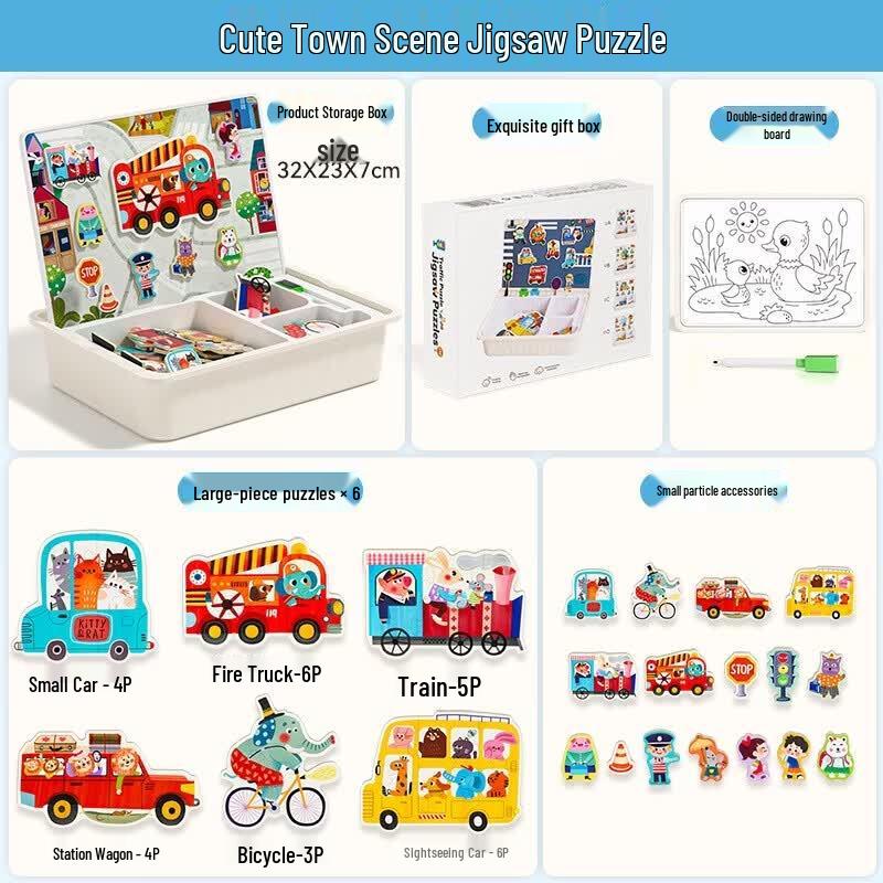 Muwanzu Kids Magnetic Puzzle Blocks