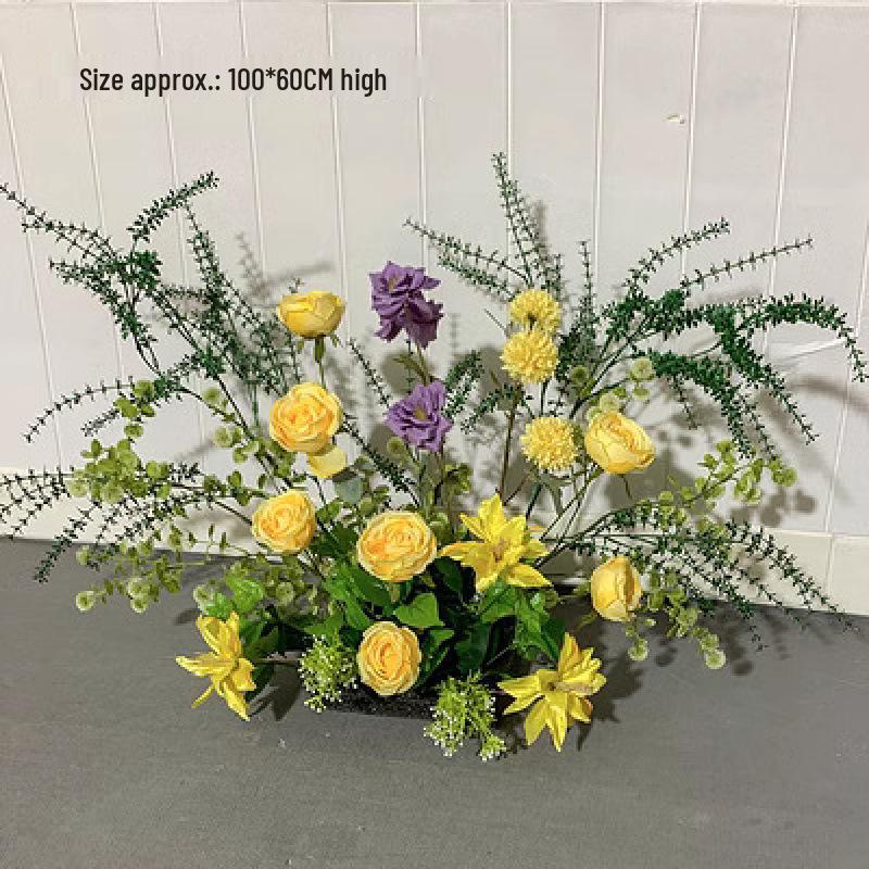 Mango Series Silk Flower Art Centerpiece & Wedding Decor