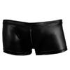 Sexy Men Faux Leather Boxers Briefs Shorts Underwear Soft Underpants Swimwear