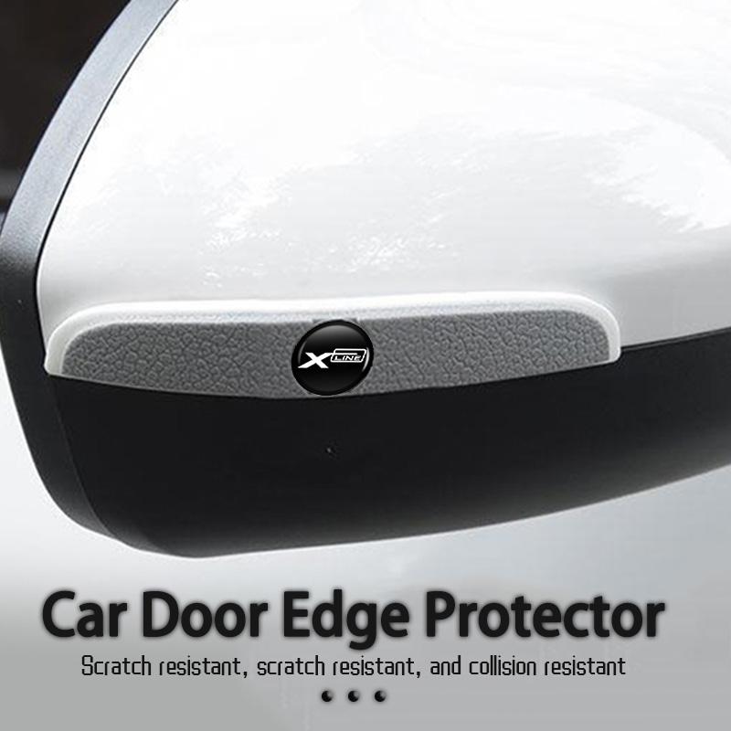 AHK1 4pcs Car Door Edge Protector Guards Anti-collision Stickers For KIA Xline Sportage Optima Ceed Soul Picanto Stonic